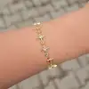 Gold Taşlı Yıldız Detaylı Bileklik 0016