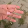 Gold Taşlı Yıldız Detaylı Bileklik 0016