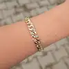 Gold Taşlı Zincir Bileklik 0017