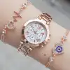 Rose Metal Kordon Kadın Saat Kombini 3440