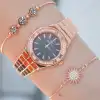 Rosegold Metal Kordon Kadın Saat Kombini 1464