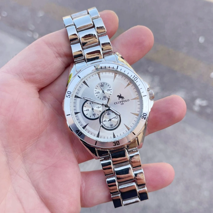 Silver Metal Kordon Erkek Saati 3503