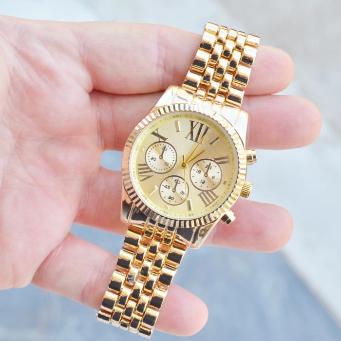 Gold Metal Kordon Erkek Saati 3571