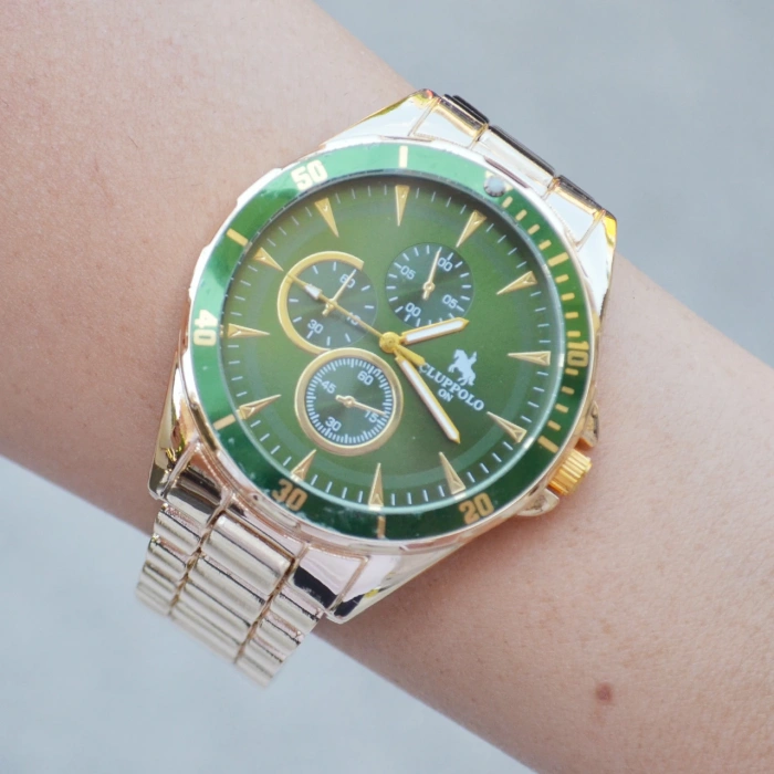 Gold Metal Kordon Erkek Saati 3486