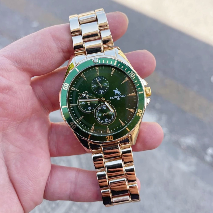 Gold Metal Kordon Erkek Saati 3486