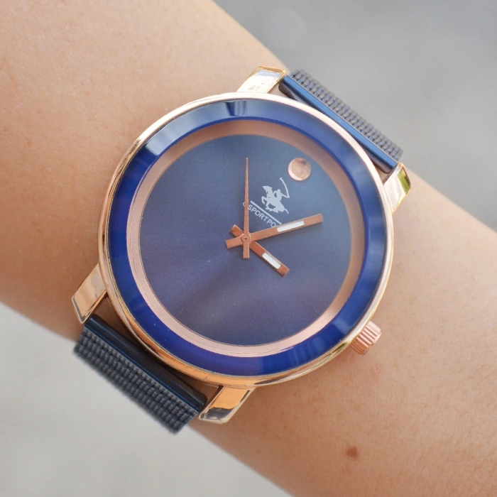 Mavi Hasır Kordon Erkek Saati 3659