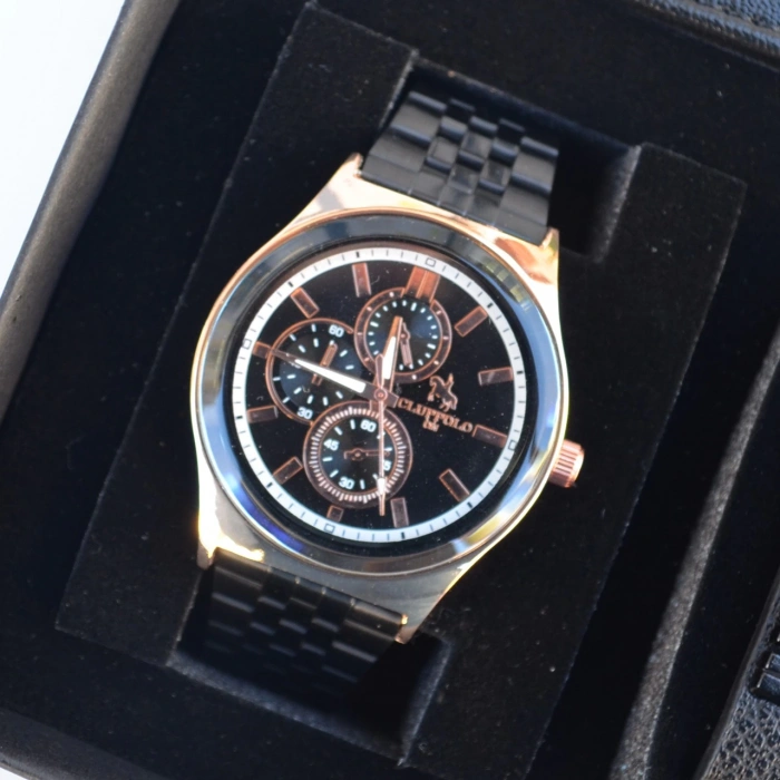 Cüzdanlı Tespihli Erkek Saat Seti 2619