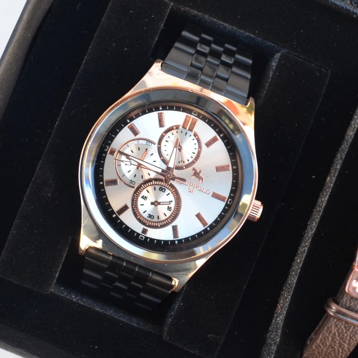 Cüzdanlı Tespihli Erkek Saat Seti 2639