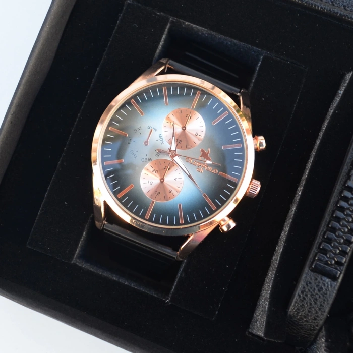 Cüzdanlı Tespihli Erkek Saat Seti 2647