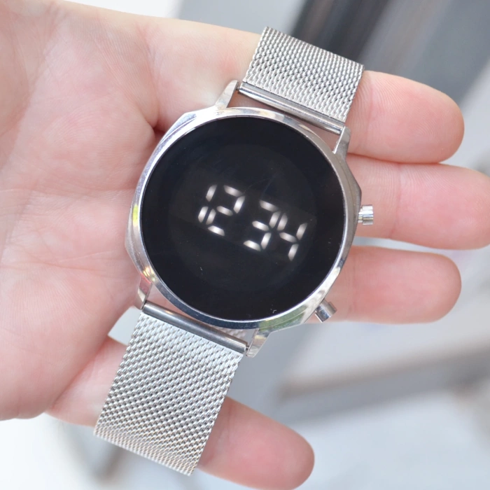 Silver Hasır Kordon Dijital Erkek Saati 3570