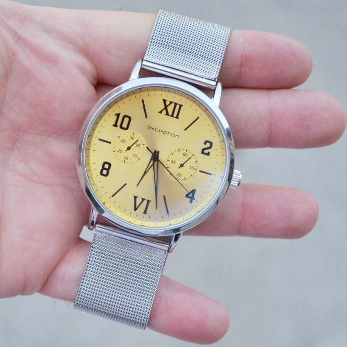 Silver Hasır Kordon Erkek Saati 3526