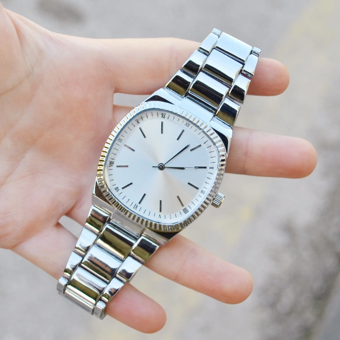 Silver Metal Kordon Erkek Saati 3725