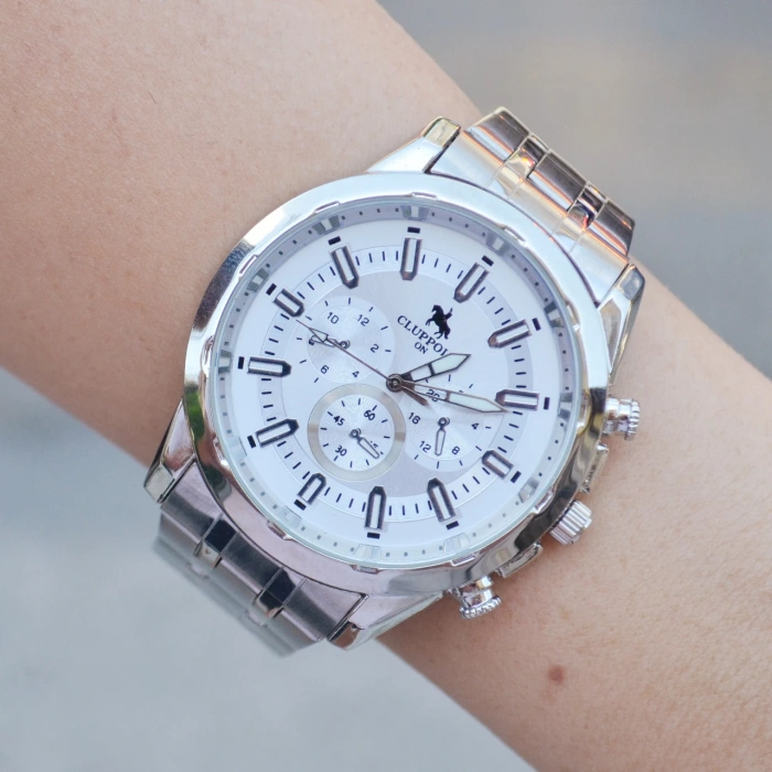 Silver Metal Kordon Erkek Saati 3498