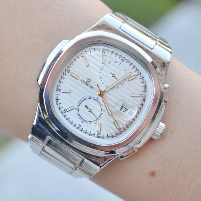 Silver Metal Kordon Erkek Saati 3718