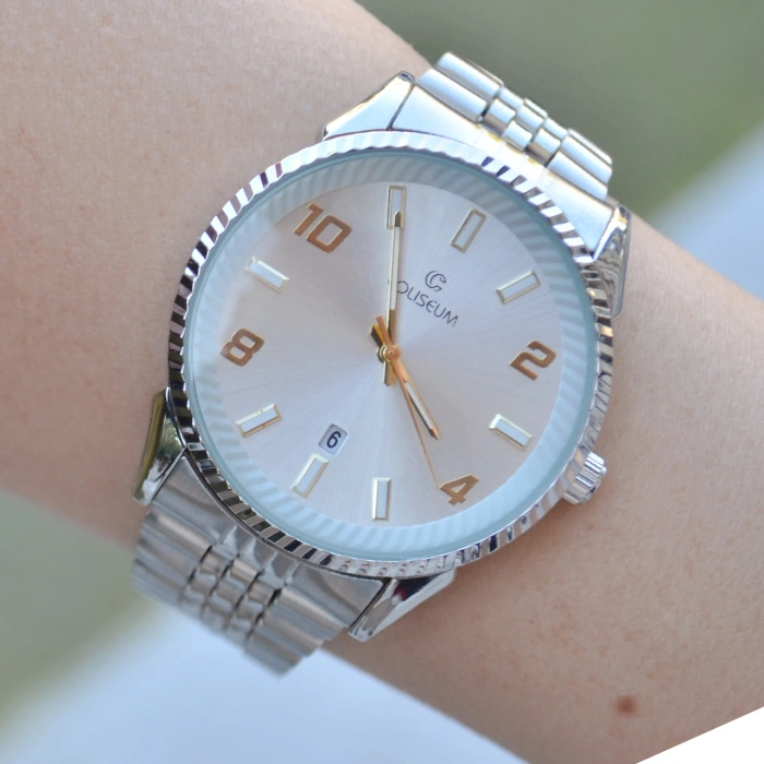 Silver Metal Kordon Erkek Saati 3721