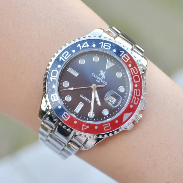 Silver Metal Kordon Erkek Saati 3728