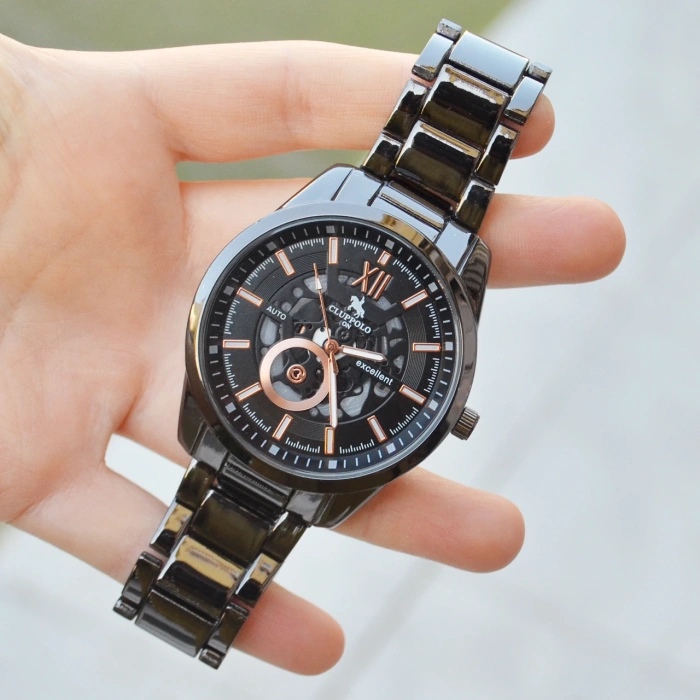 Siyah Metal Kordon Erkek Saati 3732