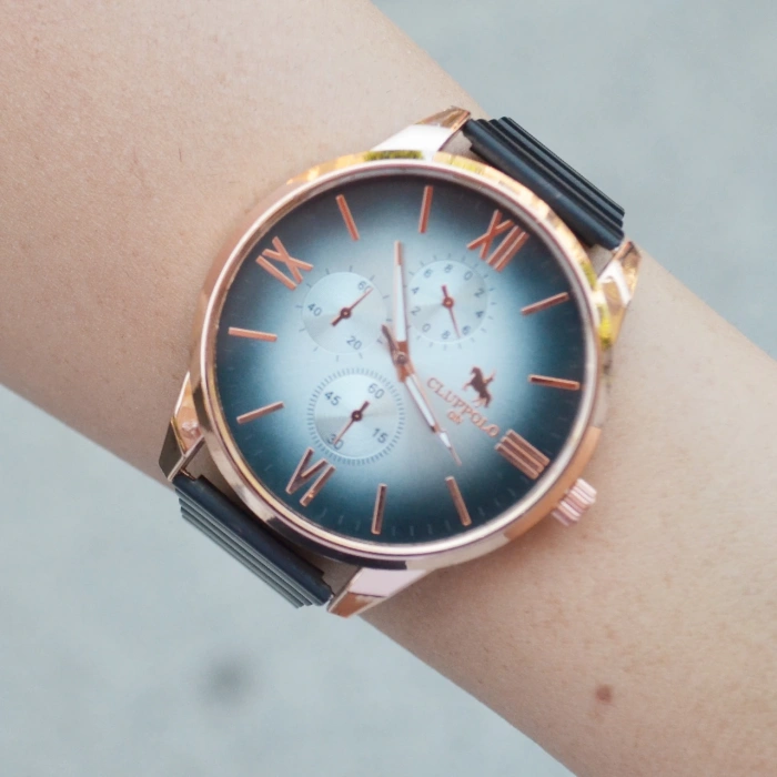 Siyah Metal Kordon Erkek Saati 3528