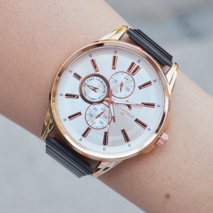 Siyah Metal Kordon Erkek Saati 3532