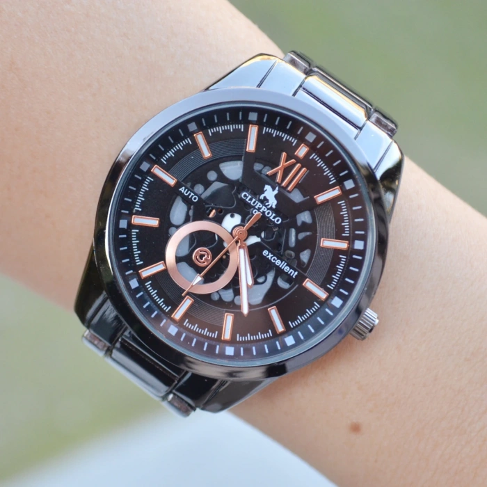 Siyah Metal Kordon Erkek Saati 3732