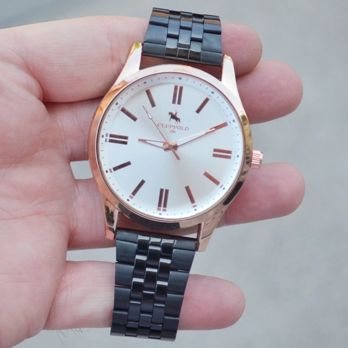 Siyah Metal Kordon Erkek Saati 3524