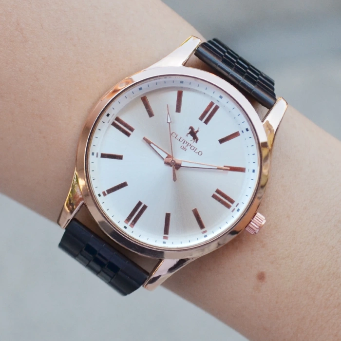 Siyah Metal Kordon Erkek Saati 3524