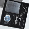 Cüzdanlı Tespihli Erkek Saat Seti 3686