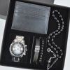Cüzdanlı Tespihli Erkek Saat Seti 3690