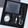 Cüzdanlı Tespihli Erkek Saat Seti 3695