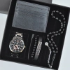 Cüzdanlı Tespihli Erkek Saat Seti 3702