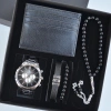 Cüzdanlı Tespihli Erkek Saat Seti 3705