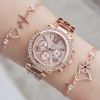 Rose Metal Kordon Kadın Saat Kombini 3436
