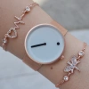Rosegold Hasır Kordon Kadın Saat Kombini 2261