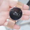 Rosegold Hasır Kordon Dijital Erkek Saati 3568