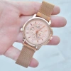 Rosegold Hasır Mıknatıslı Kordon Erkek Saati 3575