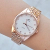 Rosegold Metal Kordon Kadın Saat Kombini 9519