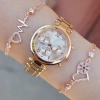 Rosegold Metal Kordon Kadın Saat Kombini 2231