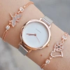 Silver Rose Hasır Kordon Kadın Saat Kombini 9249