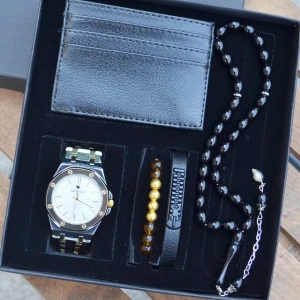 Cüzdanlı Tespihli Erkek Saat Seti 3539