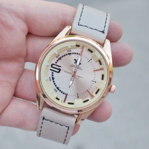 Bej Deri Kordon Erkek Saati 3517