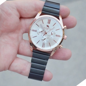 Siyah Metal Kordon Erkek Saati 3512