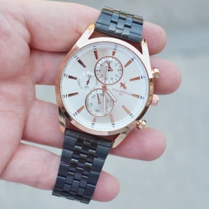 Siyah Metal Kordon Erkek Saati 3516