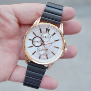 Siyah Metal Kordon Erkek Saati 3532