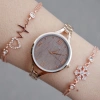 Rosegold Metal Kordon Kadın Saat Kombini 1351