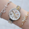 Silver Gold Metal Kordon Kadın Saat Kombini 1932