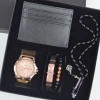 Cüzdanlı Tespihli Erkek Saat Seti 2084