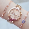 Rosegold Metal Kordon Kadın Saat Kombini 2231