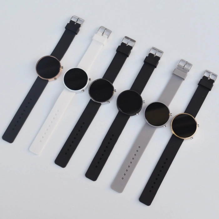 Gri Silikon Kordon Dijital Kadın Saati 1832