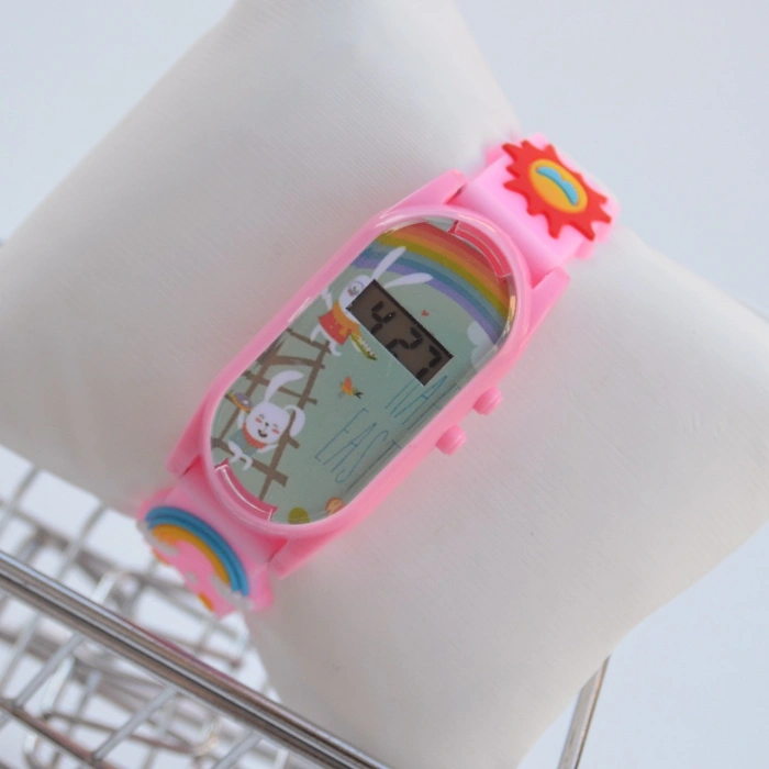 Pembe Dijital Çocuk Saati 1858