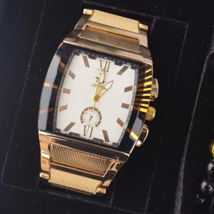 Cüzdanlı Tespihli Erkek Saat Seti 1882